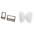 thumbnail image 1 of Estantes de pared para almacenamiento,Estantes flotantes de madera Estantes de pared de madera,Cojín con lazo bonito,Cojín con forma de lazo,lindo cojín decorativo con lazo,Funda de almohada, 1 of 8
