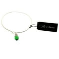 thumbnail image 2 of Mi Amore Crystal dangle Bangle-Bracelet Silver-Tone/Green, 2 of 2