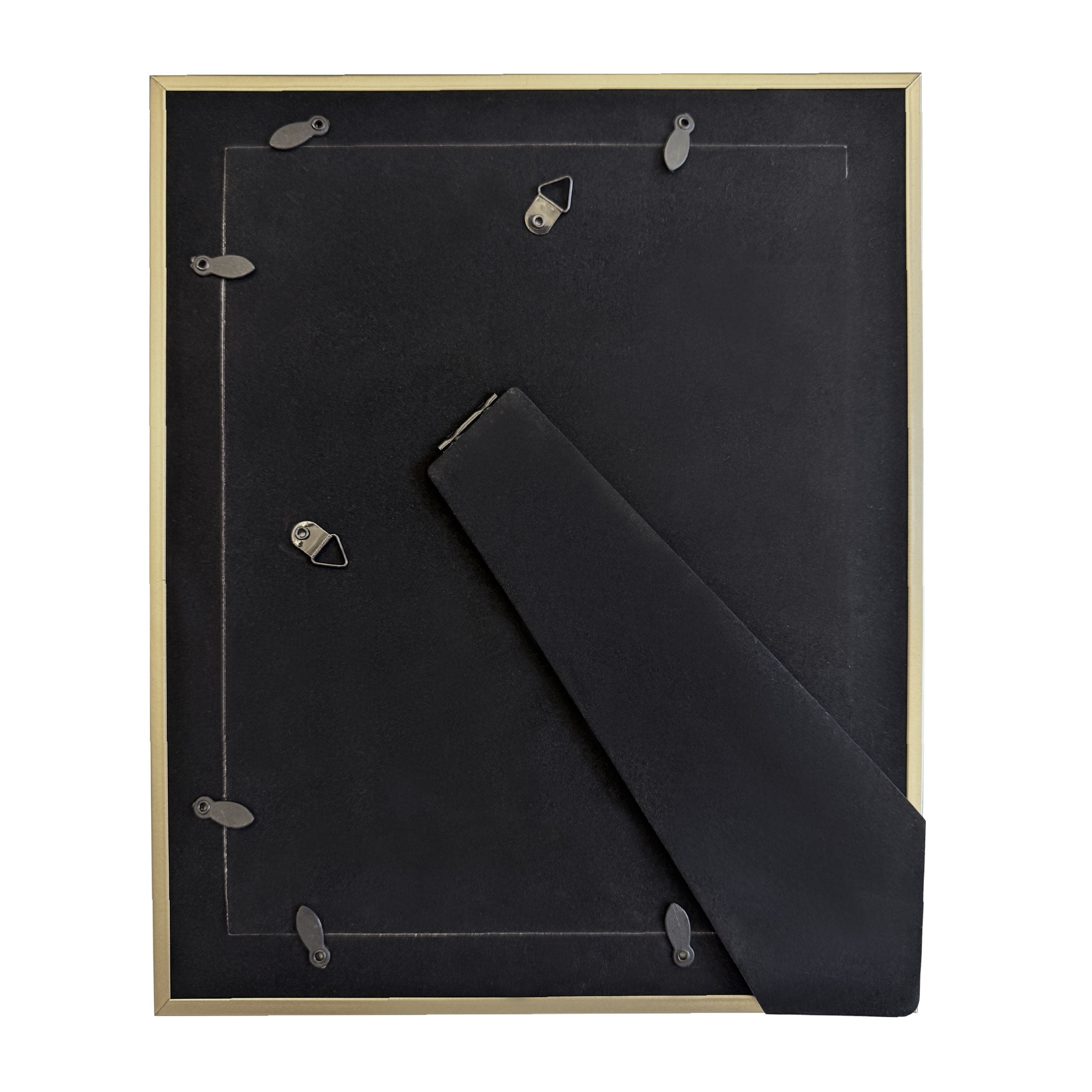 Gold Metal Frame 12x10 with 8x10 Triple White Mat