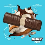BUILT Bar Puff Protein Snack Bars, 17g Protein, Coconut Puff, Gluten Free - 12 Pack