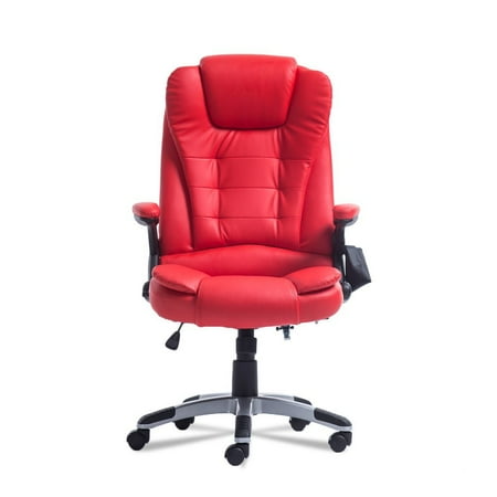 Executive Ergonomic PU Leather Heated Vibrating Massage Office Chair