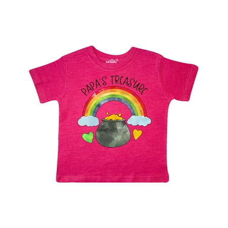 

Inktastic Papa s Treasure St. Patrick s Day Rainbow and Gold Gift Toddler Boy or Toddler Girl T-Shirt