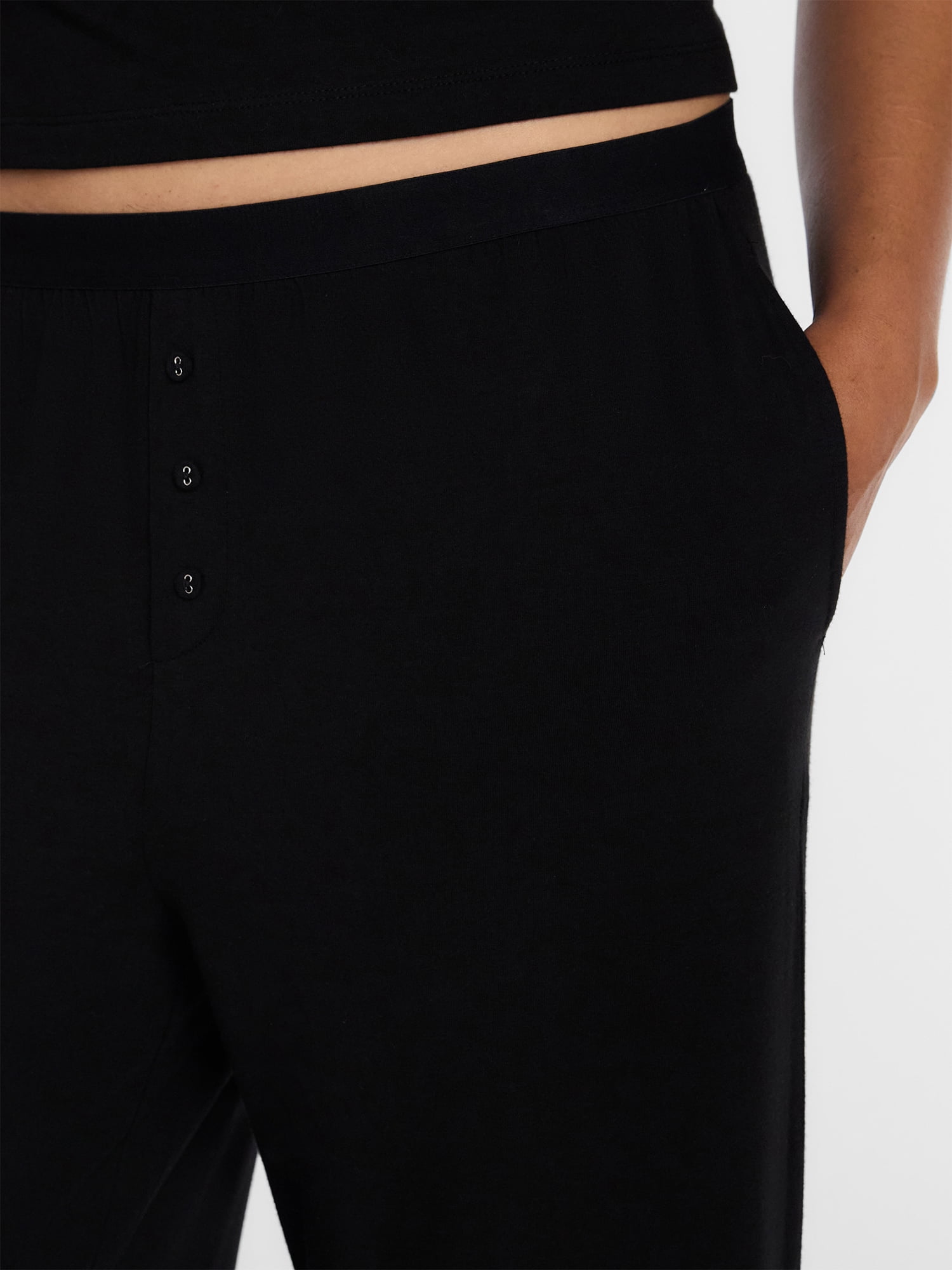 Joyspun Women’s Cotton Blend Sleep Lounge Pants, Sizes S-3X