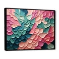 thumbnail image 3 of Designart "Florals in Motion Pink and Green Serenade" Oversized Animals Framed Wall Art - Modern Farmhouse Pink Bat Entryway Framed Wall Art, 3 of 7