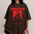 thumbnail image 2 of Obsession Gothic Horror Graphic T-Shirt, Red Black Psychological Thriller Movie Tee, Vintage Skeleton Romance Shirt, Retro Halloween Film Fan Gift, 2 of 8