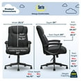 thumbnail image 2 of Serta Connor Office Chair Black Microfiber, 2 of 14