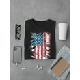 thumbnail image 3 of American Flag Grunge Style T-Shirt Men -Image by Shutterstock, Male Medium, 3 of 4