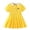 Yellow, variant on REDARER Girls Short Sleeve Polo Dress with Bee Embroidery & Pleated Skirt Casual Play Daily Dress for Kids,6-7 Years