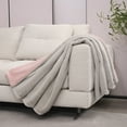 thumbnail image 4 of Mellowdy Faux Rabbit Fur Twin/Full Blanket (Lotus Pink, 60x80 inches) - Luxury, Silky, Fluffy Throw, 4 of 8
