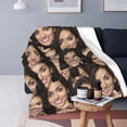 thumbnail image 4 of Skartam Personalised Photo Blanket Custom Blankets Throw with Picture Collage Text for Adults Family Customised Birthday Anniversary Wedding Gifts, 4 of 5