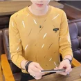 thumbnail image 3 of Sudaderas superiores Ropa para hombre Jersey Camiseta para hombre Cuello redondo Casual Negro F Con estilo coreano Talla Tendencias de moda 2024 A, 3 of 5