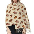 thumbnail image 5 of Shawl Wraps for Women - Chocolate Print No.J912 Oversized Fall Winter Fashion Blanket Scarf for Women, 5 of 6