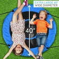 thumbnail image 6 of SereneLife Saucer Swing with Hang Kit, Outdoor Tree Swing with Swivel Spinner for Kids (Blue), 6 of 8