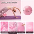 thumbnail image 4 of Pilates Ring Kit for Women,Magic Circle Hoop, 5 Resistance Bands,Yoga Ball & Yoga Block,Workout Guide Included，Full-Body Pilates Workout Equipment Suitable for Beginners(14pcs) (14pcs-Pink), 4 of 7