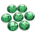 thumbnail image 2 of U8MO 100 Blue Flatback Acrylic Rhinestone Round Sewing Button 14mm Sew on beads, 2 of 6