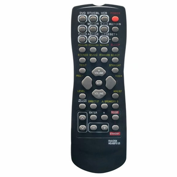 New RAV254 WE45870 remote control for Yamaha A/V Receiver DTX-3100 HTR-5840 5850 RX-V457