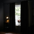 thumbnail image 2 of ZOPZO Blackout Curtains Thermal Insulated, Black, 42W x 63L Inch, Window Treatment Drapes for Living Room or Bedroom Decor, 2 Panels, 2 of 7