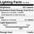 thumbnail image 2 of (10 bulbs) Sylvania LED B10 Glass Decorative 60 watt equivalent Candle Light Bulb, Daylight, 2 of 2