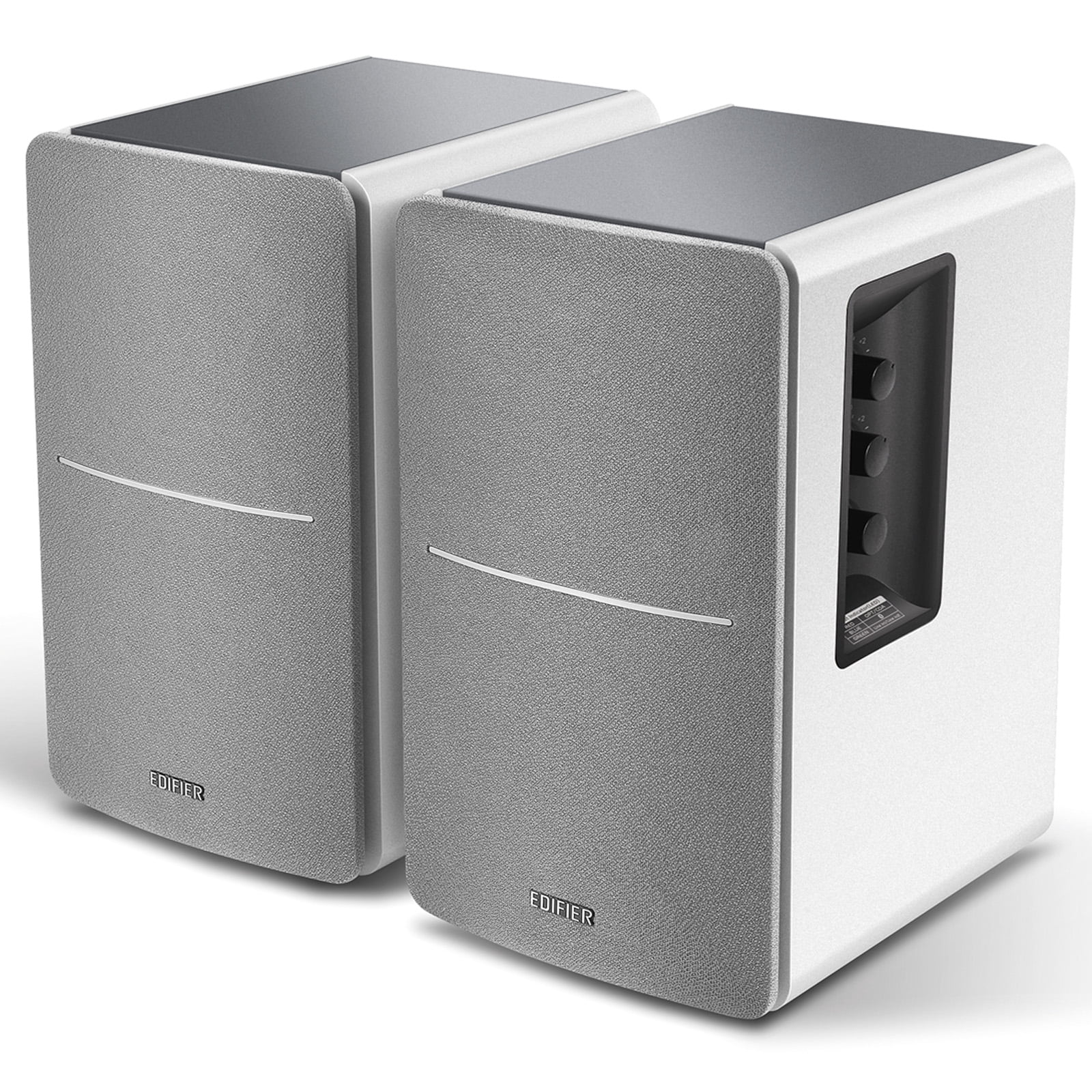 Restored Edifier R1280DB Powered Bluetooth Bookshelf Speakers - Optical Input - White (Refurbished)