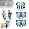 CoastaCloud 6PCS Skateboard Safety Pads Wrist Elbow Knee Outdoors Sports for Kids Children Boys Girls Protective Gear Cycling Blading Roller for Bicycle Gear Guard Skating, Scooter ,Cycle