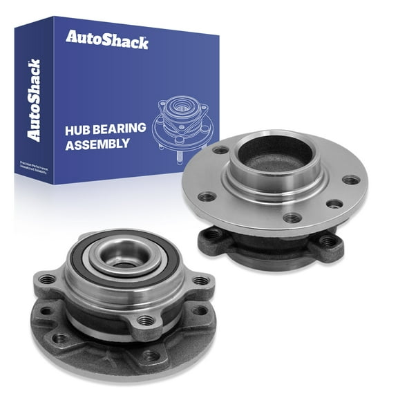 AutoShack Pair Rear Wheel Hub and Bearing Assembly with ABS Driver and Passenger Side Replacement for 15-21 20-21 Jeep Renegade 2017-22 Compass 2016-2018 Fiat 500X2.4L FWD 4-Lugs HB612570PR