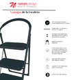 thumbnail image 5 of Escalera De Acero Tubular Plegable Con 3 Niveles Namaro Design Negra, 5 of 5