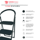thumbnail image 5 of Escalera De Acero Tubular Plegable Con 3 Niveles Namaro Design Negra, 5 of 5