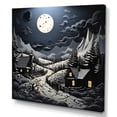 thumbnail image 2 of Designart "horizon Barn By Moonlight III" Countryside Canvas Wall Art, 2 of 5