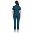 thumbnail image 2 of Niaahinn Women's Scrubs Set - V-Neck Top & Drawstring Jogger Scrub Pant for Nursing Uniforms, 9 colors, 2 of 8
