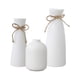 thumbnail image 2 of Juego de 3 floreros, jarrón de cerámica, adorno, botella de flores, elegante decoración Blanco, 2 of 9