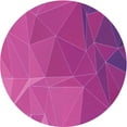 thumbnail image 1 of Ahgly Company Tapis d'Intérieur Lavables en Machine, Ronds, Rose Foncé Transitionnel, 4' Ronds, 1 of 7