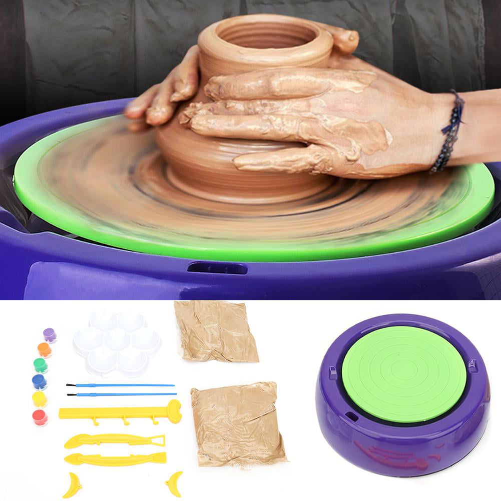 Töpferscheibe 25cm Keramikmaschine Fußpedal Pottery Wheel DIY Ceramic Machine 