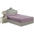 thumbnail image 4 of Marina Decoration Ultra Soft Silky Deep Pocket Solid Rayon from Bamboo All Season Bedding Solid Bamboo Fitted Sheet, Purple Color, 4 of 4