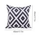 thumbnail image 5 of Billuyoard Funda de almohada de felpa a rayas moderna, funda de patrón geométrico de estilo Simple, funda de almohada en blanco y negro, suministros Decoración del hogar Estilo 4 Billuyoard HA005636-03, 5 of 6
