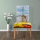 thumbnail image 4 of ABPHQTO Holland Dutch Windmill Over Colful Tulips Field Funda protectora para silla Funda protectora para asiento para comedor Hotel Wedding Party Set de 1, 4 of 4