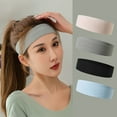 thumbnail image 5 of vnanda Yoga Headband Unisex Solid Color Moisture-wicking Sweatband High Elastic Sports Headband for Tennis Basketball Yoga More, 5 of 8