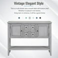 thumbnail image 4 of Console Table Buffet Sideboard, Upgraded Buffet Cabinet Sideboard with 4 Storage Drawers 2 Cabinets and Bottom Shelf, Wood Console Table Storage Cabinet for Dining Room Home, Antique Gray, 4 of 12