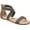 Grey, variant on Women's Journee Collection Lucinda Ankle Strap Flat Sandal Mustard Microsuede Fabric 10 M