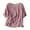 Purple, variant on Active Tops Women Resplendent Embroidered Mandarin Style Blouse for Everyday Occasions Loose Fit Round Half Sleeve Breathable Summer Top Women’s T-Shirts Orange M