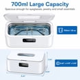 thumbnail image 6 of Ultrasonic Jewelry Cleaner Machine- 28oz/650ml 49KHz Professional Retainer Cleaner |5 Timers LED Display |304 Stainless Steel Tank for Jewelry, Dentures, Retainers, Glasses, Rings, Watch Strap, 6 of 8