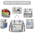 thumbnail image 2 of Large Cooler Bag Insulated Bags for Working Women,Waterproof Cooler Tote with MultiPockets for Adult,Insulated Lunch Box for Beach,Picnic,Work,Rainbow Cartoon, 2 of 7