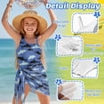 thumbnail image 4 of Xixirimido Sharks Blue Print Quick Dry Girls One Piece Swimsuit with Removable Bra, Modest One Shoulder Bathing Suit with Mesh Cover Up Skirt, Size 13-14 Years, 4 of 7