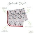 thumbnail image 2 of BapronBaby Be Brave Firefighter Splash Mat - Waterproof Catch-All for Floor, Table, or High Chairs - Machine Washable - 45" x 45, 2 of 6