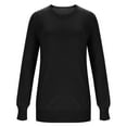 thumbnail image 4 of MESSUEN Pull Over Sweaters Womens Winter Sweaters for Women Long Sleeve Undershirt for Women Warm Sweaters for Women Winter Long Sleeves Tops for Women's Pullover Sweaters Black 2XL, 4 of 5