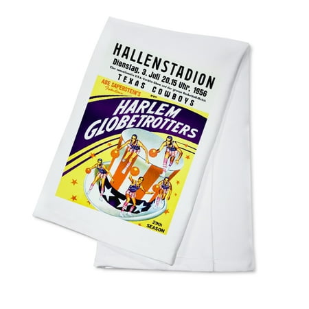 Harlem Globetrotters - Hallenstadion Vintage Poster Germany c. 1956 (100% Cotton Kitchen