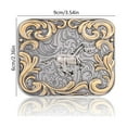 thumbnail image 5 of Weflink Vintage Belt Buckle Replacement Retro Horse Belt Buckle Metal Photo Props, 5 of 8