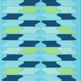 thumbnail image 1 of Ahgly Company Machine Washable Indoor Square Transitional Blue Ivy Blue Area Rugs, 5' Square, 1 of 7