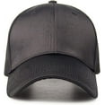 thumbnail image 4 of YooGuoGuo Unisex Plain Polyester Satin Baseball Cap Sun Protection Visor Trucker Hats for Women Men Outdoor Dad Hat Breathable, 4 of 4