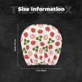 thumbnail image 5 of Goofa Strawberries And Leaf Pattern 2 PCS Car Headrest Cover, Headrest Protector,Universal Interior Car Accessories, 5 of 6