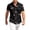 Black, variant on Men's Hawaiian Shirt Short Sleeve Tropical Print Relaxed Fit Casual Button Down Beach Shirt,White(XXXXXL)